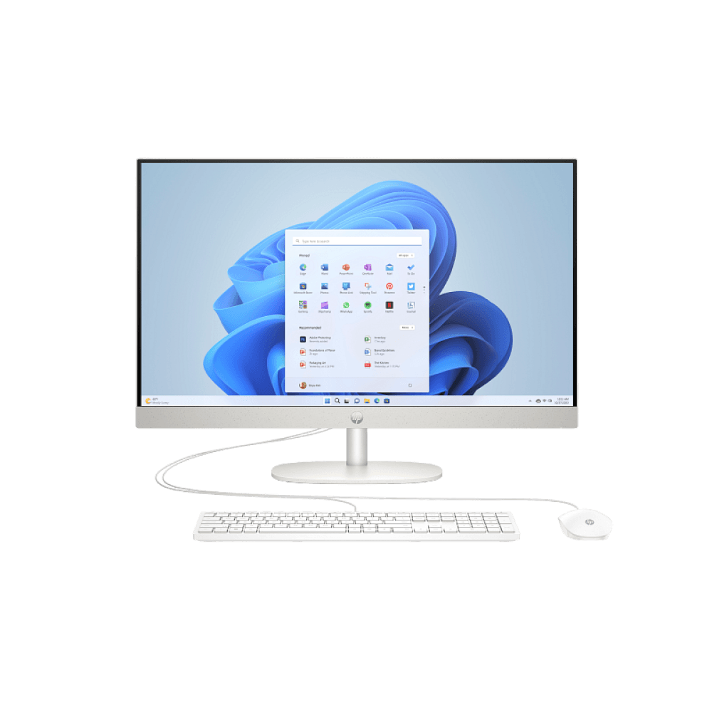 Monoblok 24  HP ProOne 240 G10 i5 1335U 16GB/512GB PC\Shell White - HD Camera - Premium Wired Keyboard / Wired Mouse