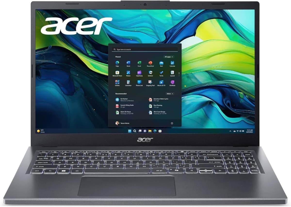 Noutbuk Acer A5 i7 13620H 16 GB/ 512 GB 15.6" FHD Silver