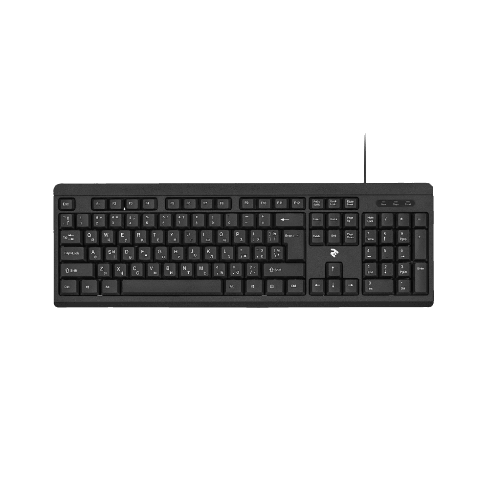 Klaviatura 2E KS 108 USB Black