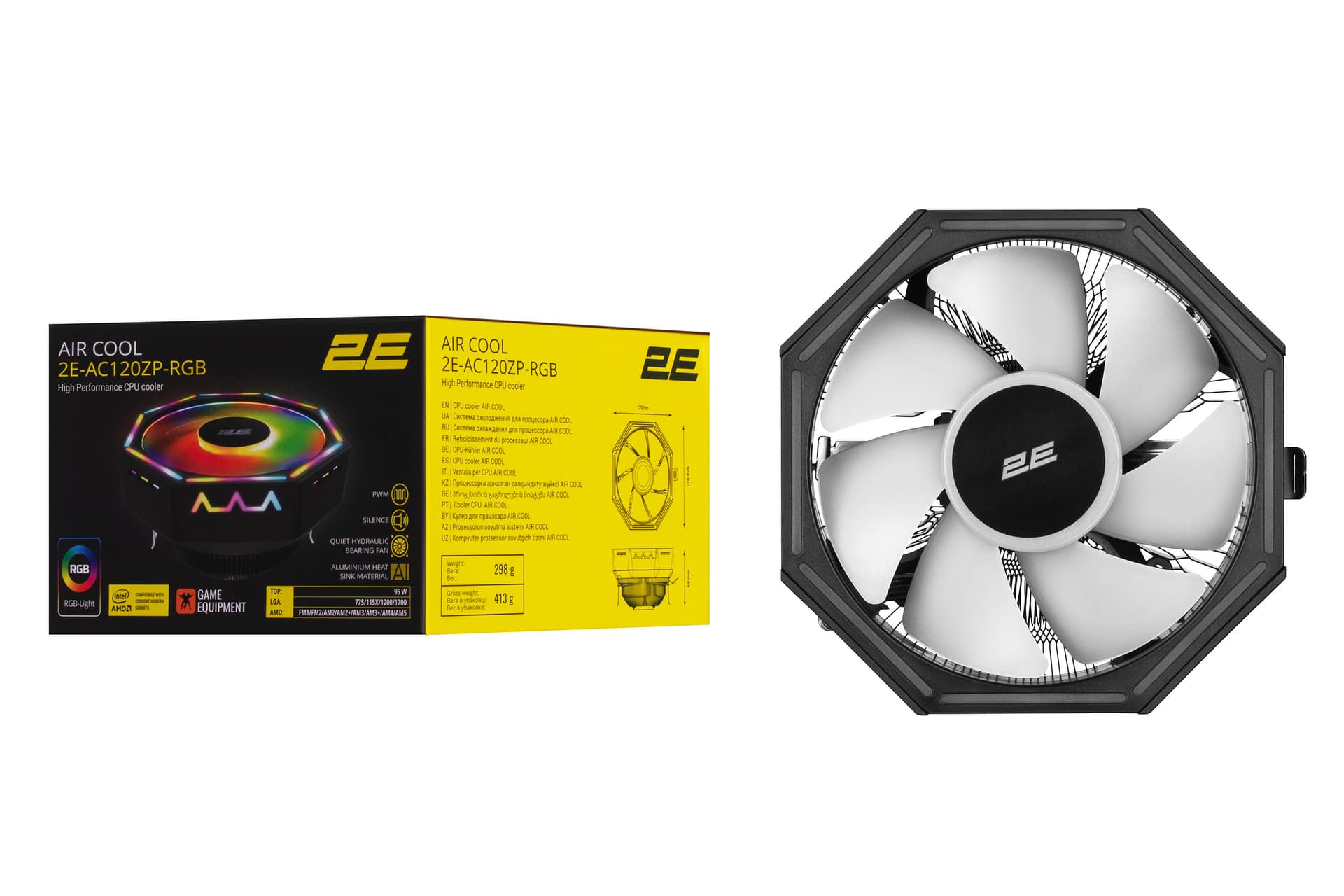 Kuller 2E GAMING AC 120 ZP RGB