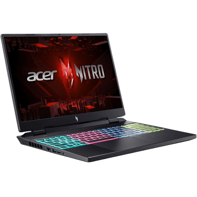 Noutbuk Acer Nitro 16 i5 13500H/ DDR 5 16 GB/ SSD 512 GB/ 16" WUXGA IPS 165 Hz/ 6 GB RTX 4050/ Backlit/ No OS/ RU Black