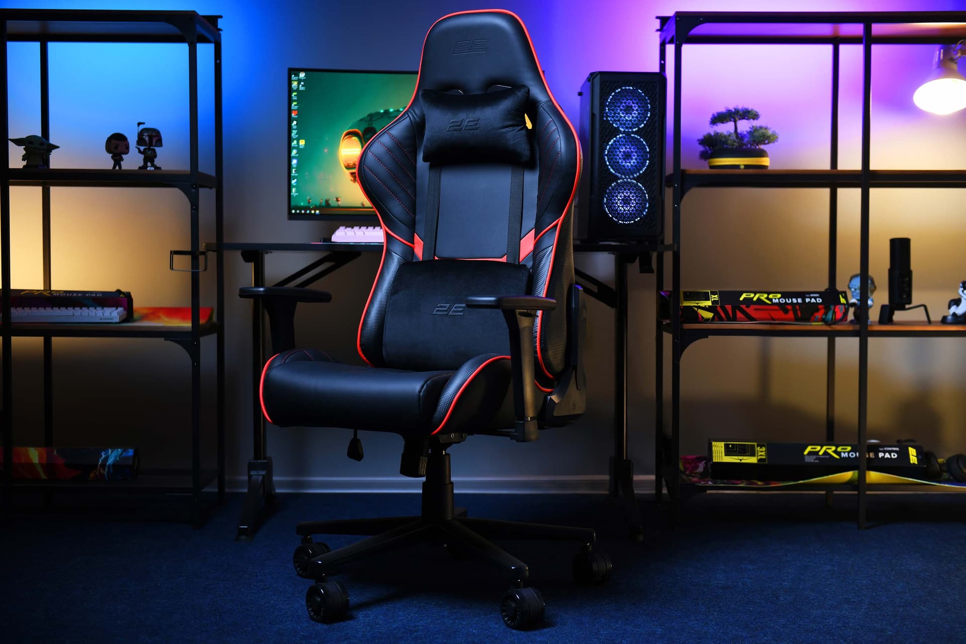 Kreslo 2E GAMING HIBAGON Black/Red